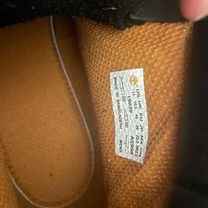 Mem black timberland boots used